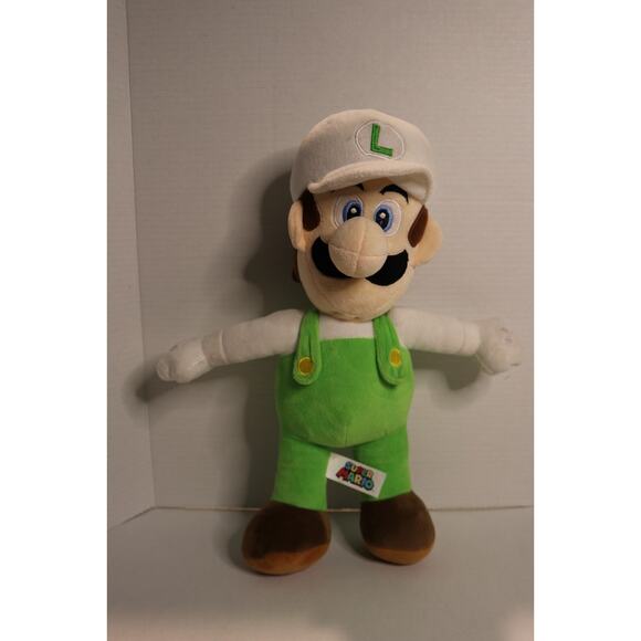 Super Mario 16 Inch Luigi Stuffed Plush Toy Character NWT A5 - Picture 1 of 3